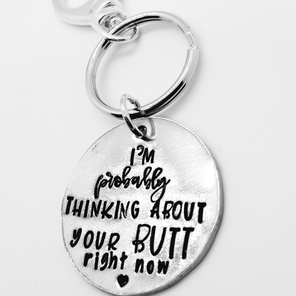 Hand stamped keychain - Picture 2 of 2